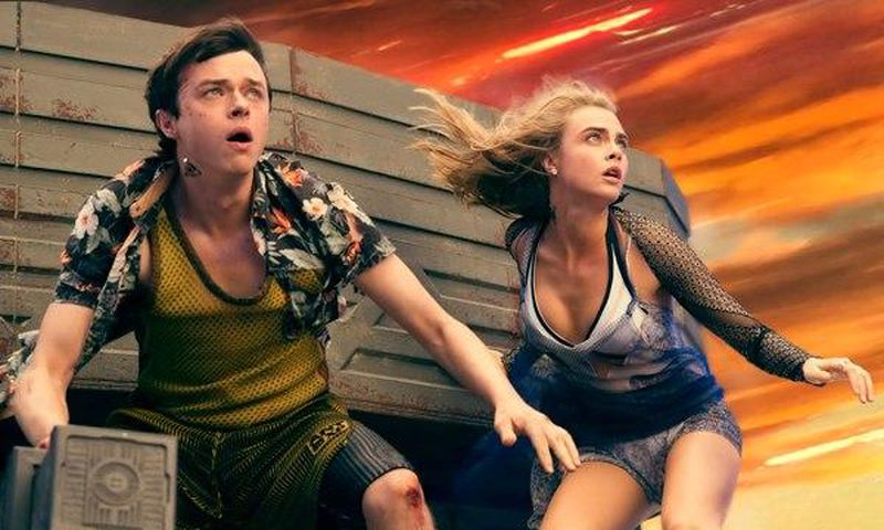 Dane DeHaan as Major Valerian, and Cara Delevingne as Sergeant Laureline both star in Valerian and the City of a Thousand Planets with mixed results