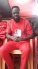 Ofori Amponsah at his father's funeral ceremony