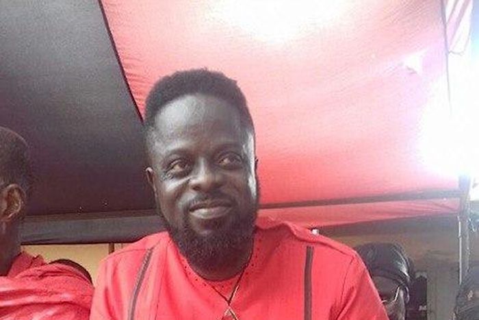 Ofori Amponsah at his father's funeral ceremony