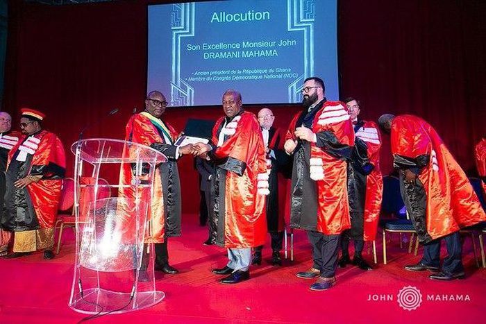 Lyon Business School confers doctorate degree on Mahama