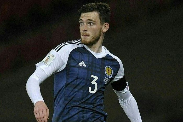 Andy Robertson has won 15 caps for Scotland