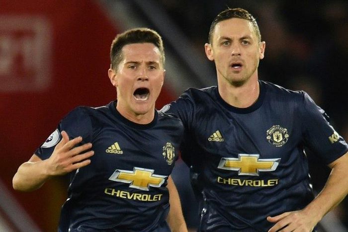 Ander Herrera (left) equalised as Manchester United came from 2-0 down to draw 2-2 at Southampton