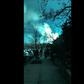 Thursday night lights: a fire at a power plant caused the sky to flash an eerie blue over New York City