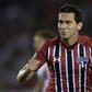 Midfielder Ganso, of Brazilian team Sao Paulo, celebrates after scoring against Argentina's River Plate during their Libertadores Cup group 1 football match at the "Monumental" stadium in Buenos Aires, on March 10, 2016