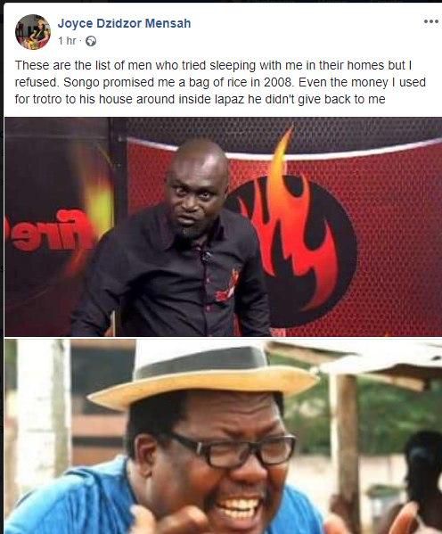 Songo, Papa Nii tried sleeping with me- former AIDS ambassador