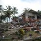 The volcano-triggered tsunami in Indonesia destroyed hundreds of buildings as it slammed into beaches around the Sunda Strait