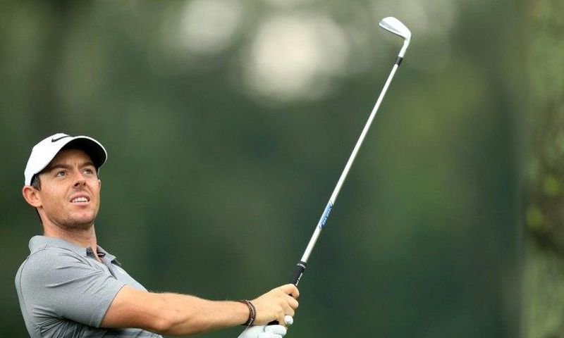 Rory McIlroy of Northern Ireland is battling the after-effects of a broken rib suffered early in the season