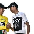 Geraint Thomas and Chris Froome have worn a yellow version of the Sky jersey after the finish of the past five Tours de France
