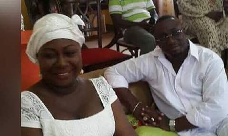 Gifty Anti and husband outdoor 'royal baby'