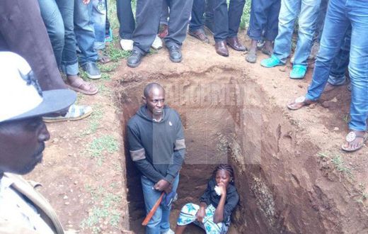 Widow occupies husband’s grave to stop burial as his killer walks free