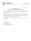 Presidency statement