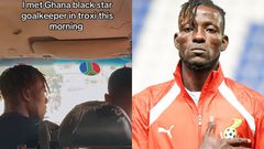 Black Stars goalie Benjamin Asare filmed riding Trotro, fans express mixed feelings