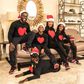 Kevin Hart and family in Christmas themed photo