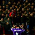 Real Madrid's defender Sergio Ramos celebrates after scoring a goal during their Spanish Copa del Rey match against Sevilla at the Ramon Sanchez Pizjuan stadium in Sevilla on January 12, 2017