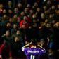 Real Madrid's defender Sergio Ramos celebrates after scoring a goal during their Spanish Copa del Rey match against Sevilla at the Ramon Sanchez Pizjuan stadium in Sevilla on January 12, 2017