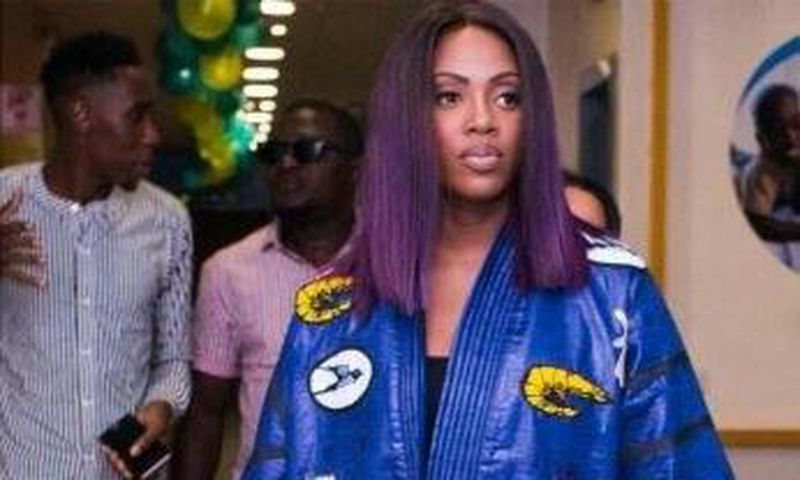 Tiwa Savage and son, Jamil Balogun