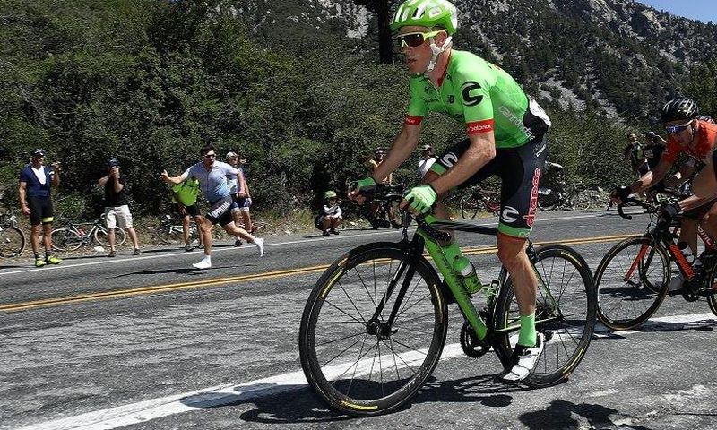 Andrew Talansky of the US and Cannondale-Drapac team rides on his way to winning stage five of the AMGEN Tour of California, from Ontario to Mt. Baldy, on May 18, 2017