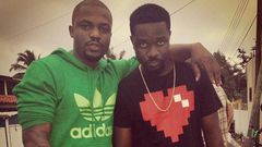 Omar Sterling and Sarkodie [Left to right]