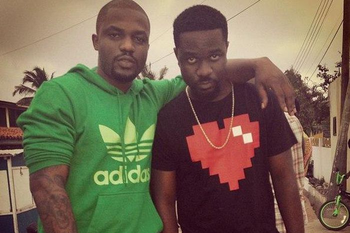 Omar Sterling and Sarkodie [Left to right]