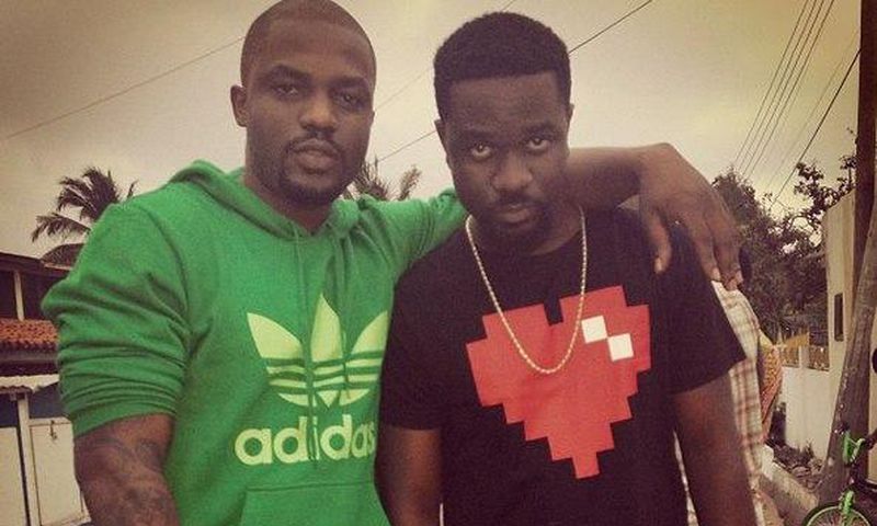 Omar Sterling and Sarkodie [Left to right]