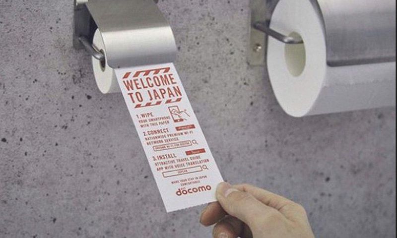 Japan offers toilet paper just for wiping your phone