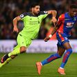 Crystal Palace's striker Wilfried Zaha (R) vies with Liverpool's midfielder Emre Can during the English Premier League football match between Crystal Palace and Liverpool at Selhurst Park in south London on October 29, 2016