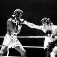 This photo taken on December 1, 1974 shows Rodrigo Valdez (L) from Colombia fighting with his French counterpart Gratien Tonna in Paris during their World Middleweight Title championship match