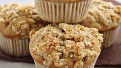 Banana and oat muffins