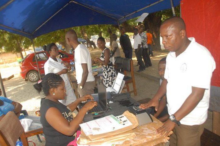 The exercise takes place in all the 29,000 polling centers across the country.