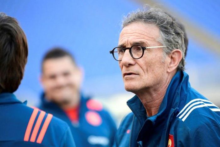 France coach Guy Noves attends training on the eve of the 2017 Six Nations match against Italy in Rome