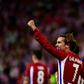 Atletico Madrid's forward Antoine Griezmann celebrates a penalty goal during the UEFA Champions League quarter final first leg football match against Leicester City April 12, 2017