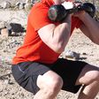 Double kettlebell front squat
