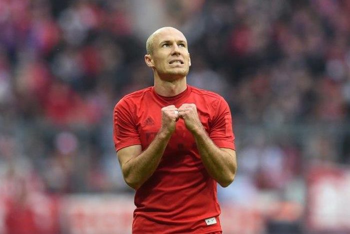 Bayern Munich's Dutch midfielder Arjen Robben reacts during their game against Hoffenheim in Munich, southern Germany, on November 5, 2016