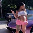 Blac Chyna flaunts bare baby bump, natural hair