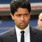 Nasser Al-Khelaifi (L) is prominent now as president of Paris Saint-Germain but owes his start in sport to his prowess at tennis