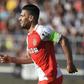 Monaco's Radamel Falcao celebrates after scoring a goal against Angers on April 8, 2017, at the Raymond Kopa Stadium in Angers, western France