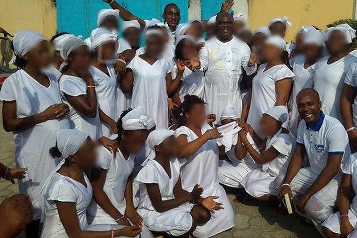 The ex-prostitutes with Apostle Chinyere