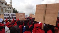 Opposition parties demo in Tamale underway