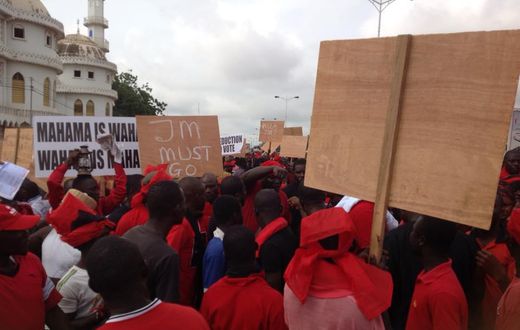 Opposition parties demo in Tamale underway
