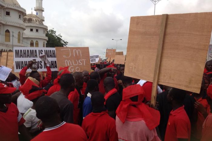 Opposition parties demo in Tamale underway