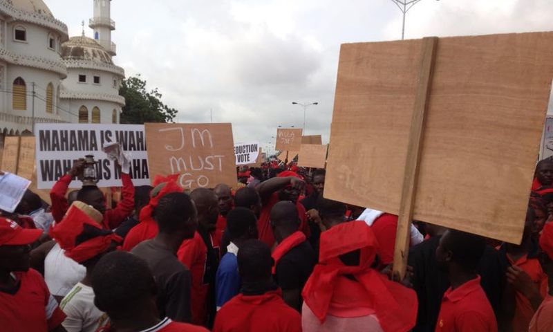 Opposition parties demo in Tamale underway