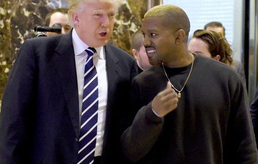 Singer Kanye West and President-elect Donald Trump arrive to speak with the press after their meetings at Trump Tower December 13, 2016 in New York