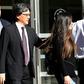 After pleading guilty to fraud and conspiracy charges, former president of the Costa Rican Football Federation Eduardo Li (C) leaves the Court of the Eastern District of New York on October 7, 2016
