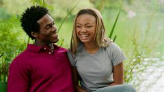 Happy black couple