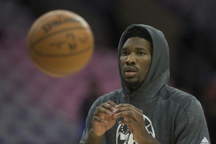 Joel Embiid of the Philadelphia 76ers is working his way back to top form after suffering a long-term injury