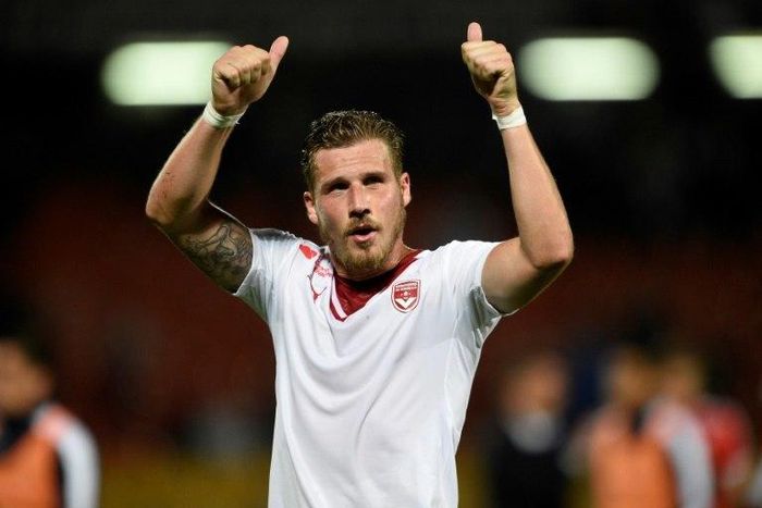 Bordeaux' French defender Gregory Sertic, pictured in 2016, received threatening messages at his home