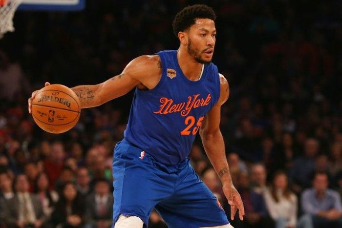 Derrick Rose of the New York Knicks, in action in 2016, has been repeatedly troubled by knee injuries during his career