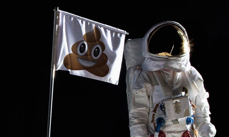 Pooping in outterspace