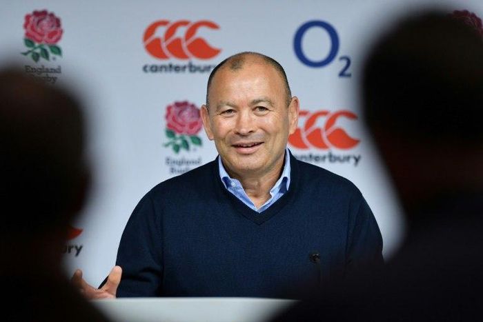 England's head coach Eddie Jones addresses members of the media during a press conference at Twickenham stadium in south west London on March 20, 2017