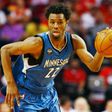 Andrew Wiggins of the Minnesota Timberwolves, seen in action during a NBA game at the Toyota Center in Houston, Texas